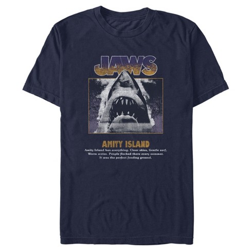 Jaws - Quints Shark Fishing (Navy) [Mens Shirt] 3X-Large / Blue