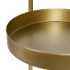 Kate and Laurel Finn Plant Stand, Gold - 3 of 4