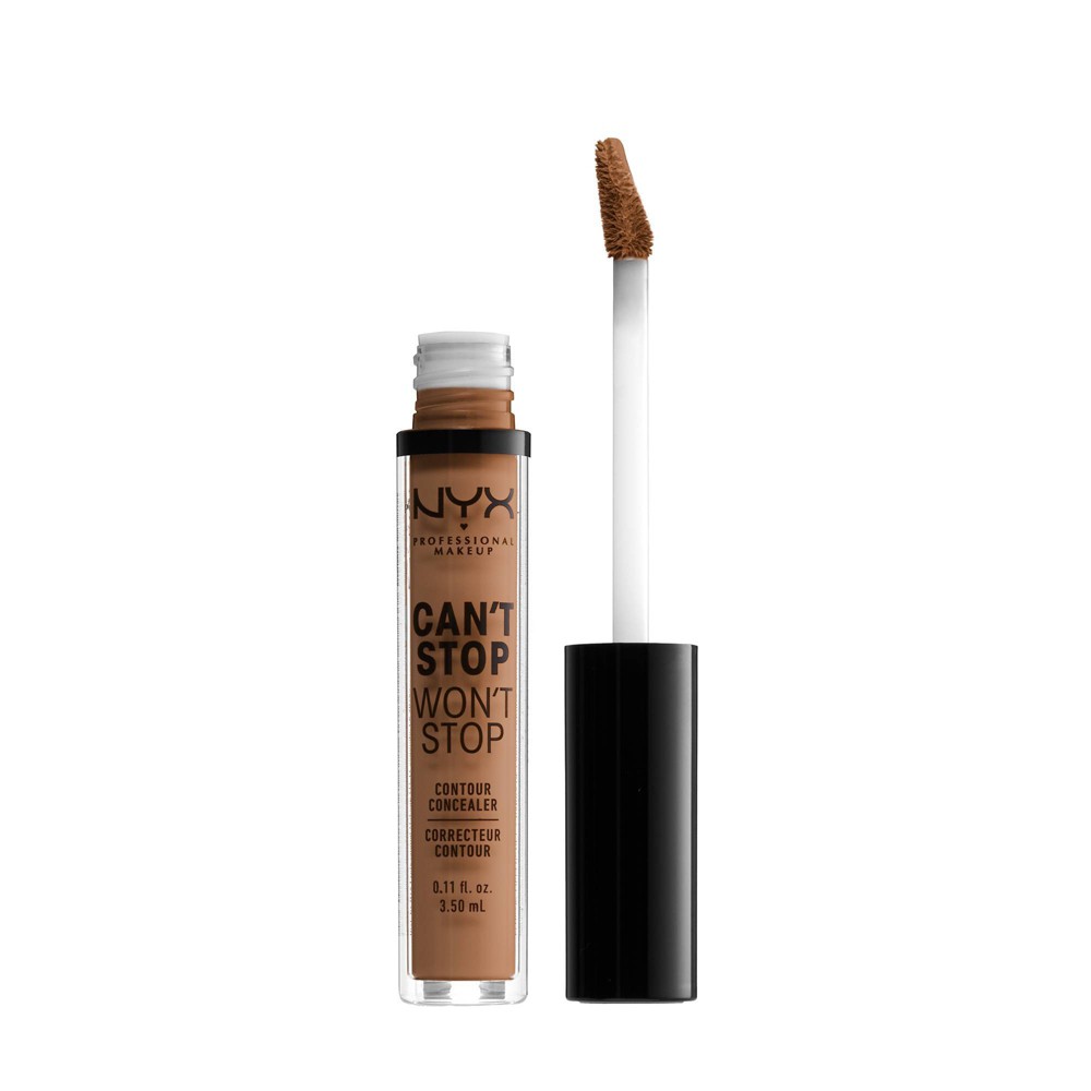 Photos - Foundation & Concealer NYX Professional Makeup Can't Stop Won't Stop Contour Concealer - 18 Mahogany - 0.11 fl oz: Buildable Coverage Cream 