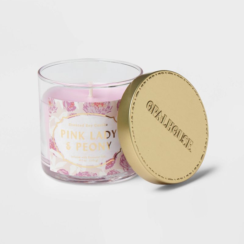 Lidded Glass Jar Candle Lady Peony Pink - Opalhouse™, 3 of 6