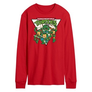 Men's - Teenage Mutant Ninja Turtles - Triangle Long Sleeve Graphic T-Shirt - 1 of 3