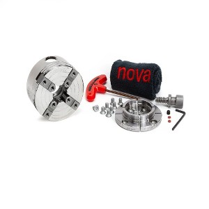 NOVA 48290 12-Piece PRO-TEK G3 Insert Type Wood Turning Chuck and Jaws Set - 1 of 4