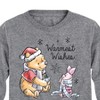 Boys' - Winnie the Pooh - Pooh & Piglet Warmest Wishes Christmas Long Sleeve Graphic T-Shirt - 2 of 4