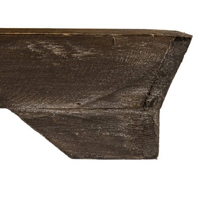 Brown Wooden 3-Tier Decorative Tray