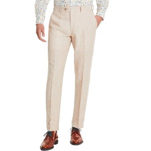 bar III Mens Slim-Fit Linen Dress Pants Slacks, ltbeige, 32W x 32L : Target