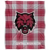Central Washington University Campus Plaid Spirit Silky Touch Super Soft Throw Blanket 50x60 - 2 of 4