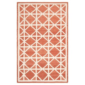 Pierce Accent Rug - Red / Ivory (3