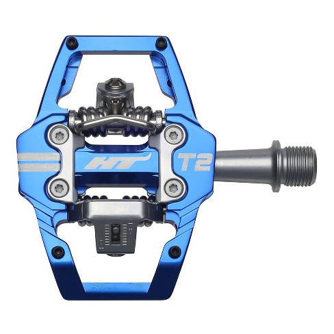 HT Components T2 Enduro Race Pedals, Body: Aluminum, Spindle: Cr-Mo,  9/16'', Royal Blue, Pair