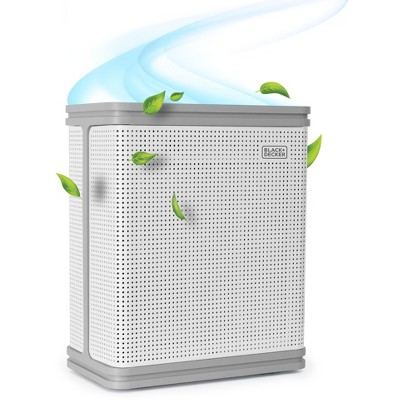 White Energy Star Ionic HEPA Air Purifier with UV Technology