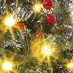 3ft-2pc snow flocked tburlap base