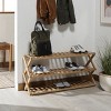 Acheta 3 Tier Shoe Shelf - Natural - Safavieh - 2 of 4