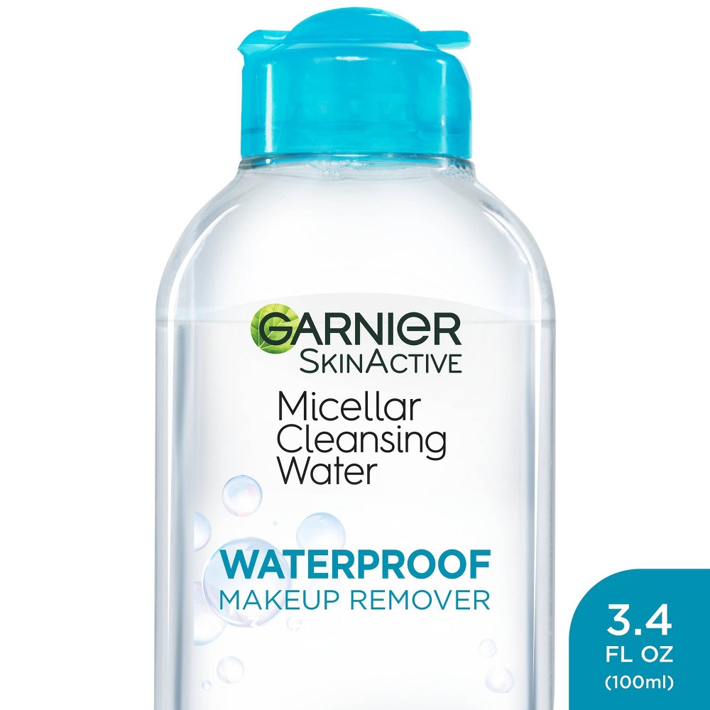 Photos - Facial / Body Cleansing Product Garnier Unscented  Skin Active Micellar Cleansing Water - For Waterproof Makeup - 3.4 fl oz: Paraben-Free, Silicone-Free, Veg 