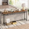 Hommoo 70.9 Inches Extra Long Sofa Table Brown - 4 of 4