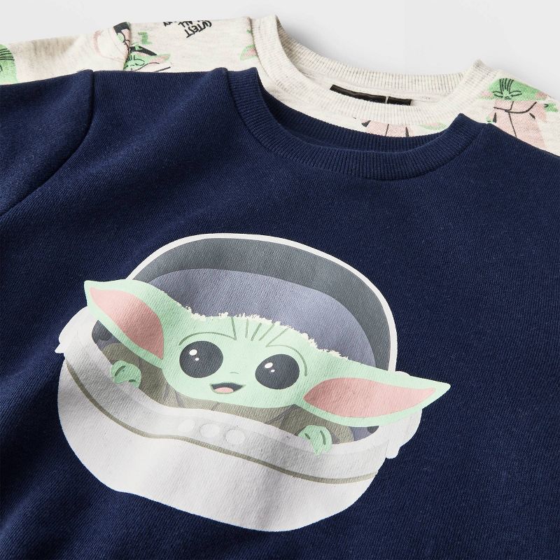 Toddler Boys' 2pc Lucas Baby Yoda Printed T-Shirt, 3 of 4