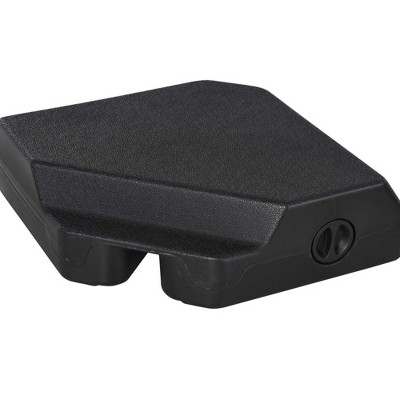 Black Durable Steel and HDPE 4-Piece Umbrella Base Stand