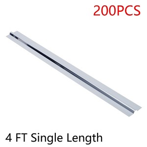 200PCS 4 FT Aluminum Radiant Floor Heat Transfer Plates For 1/2 Inch PEX Tubing - 1 of 4