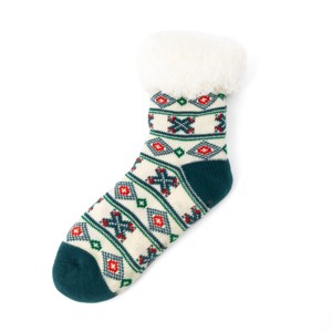 Adult Slipper Socks Fair Isle - Bullseye's Playground™ - 1 of 3