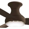 54" Minka Aire Modern Hugger Outdoor Ceiling Fan with LED Light Remote Control Oil Rubbed Bronze Opal Glass Wet Rated for Patio - 3 of 4