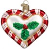 Old World Christmas Blown Glass Ornament for Christmas Tree, Shiny Red Heart - 3 of 4