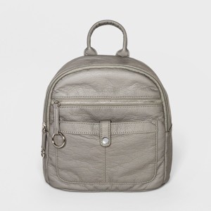Bueno Washed Grainy Backpack - Gray, Women