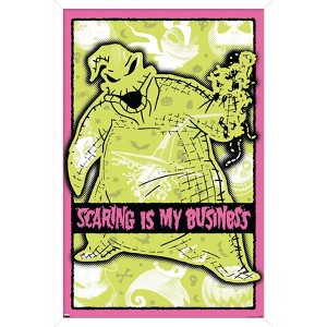 Trends International Disney Tim Burton's The Nightmare Before Christmas - Scaring Framed Wall Poster Prints - 1 of 4