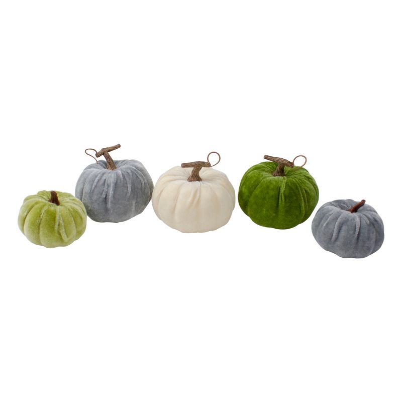 Northlight Set of 10 Pumpkins, Berries, Flowers and Leaves Thanksgiving Decor Set, 3 of 6