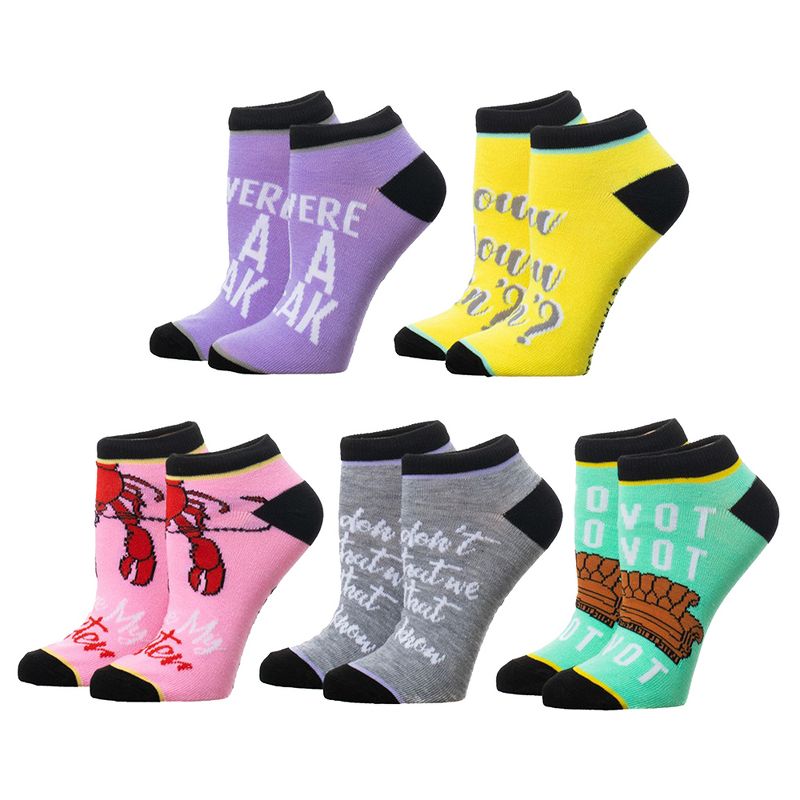 Friends TV Show 5-Pack Ankle Socks, 1 of 2
