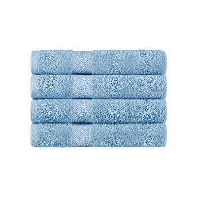 Modern Solid Classic Premium Luxury Cotton 4 Piece Bath Towel Set ...