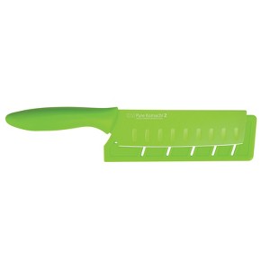 KAI Pure Komachi 2 5.5 Inch Nakiri Knife With Safety Sheath, Green - 1 of 1
