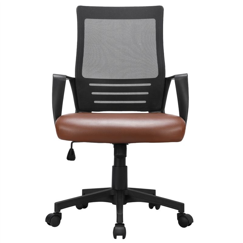 Yaheetech Adjustable Office Chair Midback Computer Chair with Lumbar Support, 1 of 12