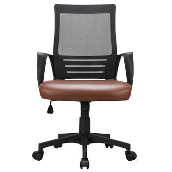 Yaheetech Adjustable Office Chair Midback Computer Chair with Lumbar Support