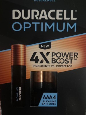 Duracell Optimum AAA Battery with 4X POWER BOOST™, 6 Pack Resealable Package