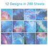 Unique Bargains Origami Paper Double-Sided 12 Style Starry Sky for DIY Arts Crafts Projects 240Pcs - 3 of 4