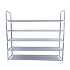 SEVOBAL 5-Tier Durable Stable Sturdy Space Saving Tower Non-Woven Fabric Shoe Shelf for Closet Garage Corridor Entryway, Silver, 37.8"*3.94"*3.15" - 3 of 4