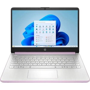 HP 14” HD Laptop, Intel Processor N150, 4GB RAM, 128GB UFS, Windows 11 Home in S Mode, Honey Lavender - 1 of 4