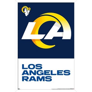 Trends International NFL Los Angeles Rams - Logo 20 Framed Wall Poster Prints - 1 of 4