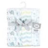 Luvable Friends Unisex Baby Muslin Cotton Swaddle Blanket, Basic Elephant, One Size - 2 of 4
