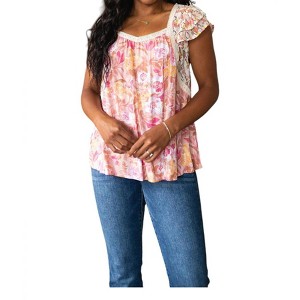 Women's Not So Serious Floral Blouse - Jodifl - 1 of 4