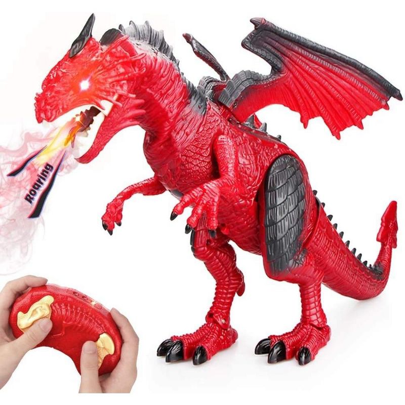 Contixo DR3 RC Dragon Dinosaur Toy -Walking Robot Dinosaur Toy with Light Up Roaring & Spraying Effect for Kids, 6 of 20