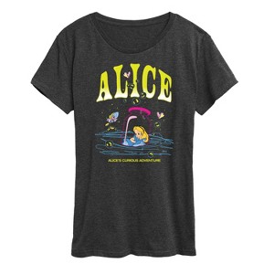 Women's - Alice In Wonderland - Curious Adventure Bottle Short Sleeve Graphic T-Shirt - 1 of 4