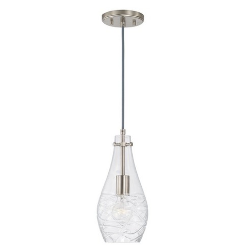 Austin Allen Kier 1 - Light Pendant In Brushed Nickel : Target