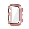 Insten Case Compatible with Apple Watch 44mm Series 6/SE/5/4 - Matte Hard Bumper Cover with Built-in 9H Tempered Glass Screen Protector, Rose Gold - image 3 of 4