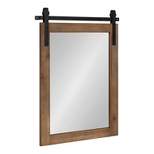 18" x 26" Cates Rectangle Wall Mirror Rustic Brown - Kate & Laurel All Things Decor