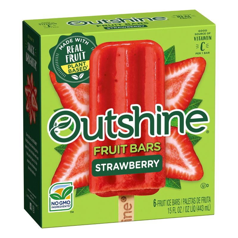 Outshine Strawberry Frozen Fruit Bar - 6ct, 5 of 14