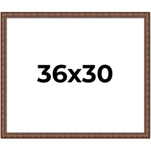 PosterPalooza | 36x30 Modern Bamboo Picture Frame, UV Acrylic, 5 Finishes - 1 of 4