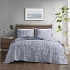 Beautyrest 3pc Guthrie Striated Cationic Dyed Oversized Coverlet Set - 2 of 4