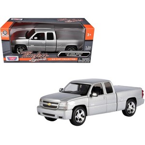 2006 Chevrolet Silverado SS Pickup Truck Silver Metallic "Timeless Legends" Series 1/25 Diecast Model Car by Motormax - 1 of 4