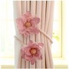 Simple Cute Begonia Flower Curtain Tieback 2 Pieces-Tree City - 2 of 4