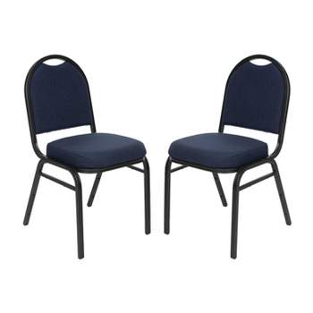 2pk Premium Fabric Upholstered Stack Chair - Hampden Furnishings