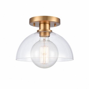 Elk Home Julian 1 - Light Semi-Flush Mount in  Brushed Gold - 1 of 3